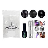 Kit Soft Gel 50 Tips Paris Night + Base Kapping+ Linterna Uv