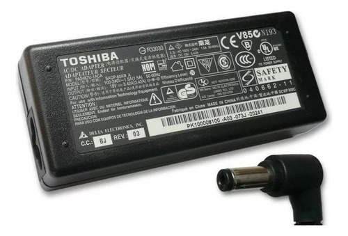 Cargador Notebook Toshiba 19v 3.42a 65w L800 L650 P55w C55t