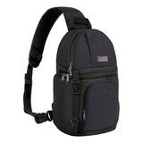 Mochila Mosiso Para Camara Dslr Slr, Negra/con Bandolera