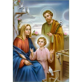 Vinilo Decorativo 30x45cm Sagrada Familia Jesus Maria M1