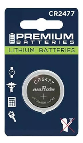 Pila Bateria Murata ( Antes Sony ) Cr2477 Tamaño Botón Paquete De 1 Unidades