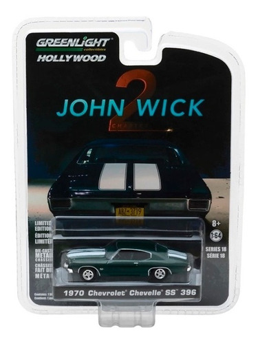 Chevrolet Chevelle Ss 396 1970 John Wick 2 Greenlight 1:64