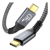 Cable Largo Usb C A Usb C De 240 W De Carga Rápida, Cable De