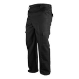 Pantalon Tactico Cargo Elastizado Negro Tactico Uniforme