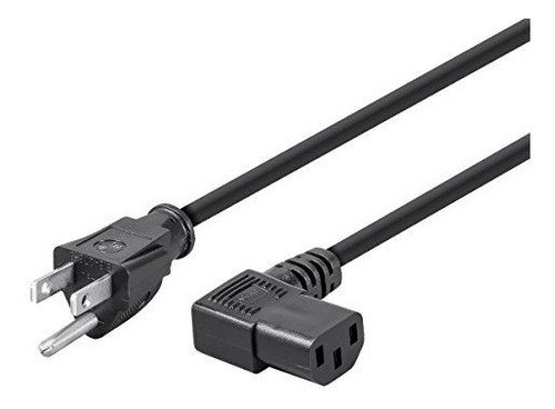 Cable De Corriente Monoprice 6ft 14awg - Negro.