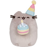 Peluche Gato Pusheen Pastel De Cumpleaños Tarta Cn Vela Gund