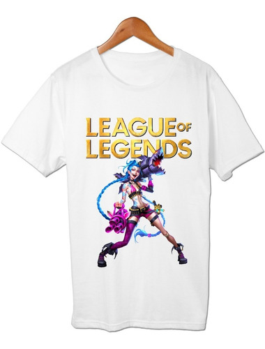 League Of Legends Jinx Remera Friki Tu Eres