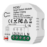 Interruptor Inteligente Zigbee Tuya 3 Canais Ms-104cz