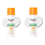 2 Pack Eucerin Sun Clear Skin Spf 50 Face Sunscreen Lotion