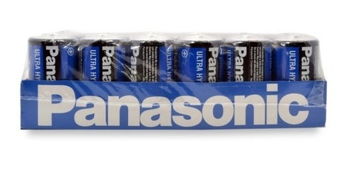 Charola Con 24 Baterias Pilas Carbon D Panasonic 1,5v Ultra
