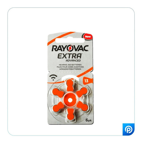 Pack X 6 Pilas Audifono Rayovac 13  Extra Advanced 