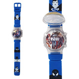 Reloj Niños Digital Luces Tapa Infantil Capitan America 3d