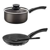 Set Batería De Cocina Olla Sartén Tramontina Paris 4 Piezas