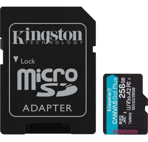 Memoria Microsd Kingston Canvas Go Plus Sdcg3/256gb Clase 10