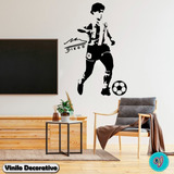 Vinilo Decorativo Maradona Futbol Firma Pared Puerta