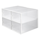 Caja Organizadora De Zapatos Set X4 Apilables