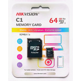 Cartão De Memória Micro Sdxc Hikvision 64gb Class 10 Hs-tf-c1
