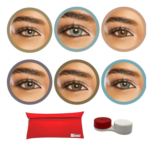 Lente De Contato Colorida Lunare Mensal Bausch Lomb + Brinde