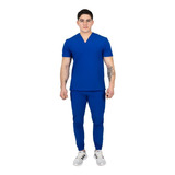 Pijama Quirúrgica Jogger Hombre Antifluidos Azul Rey