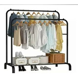 Colgador Doble Ropa Closet Rack Perchero Organizador De Ropa