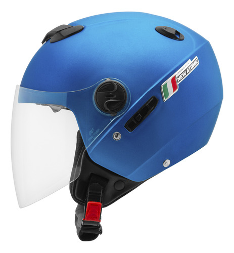 Capacete Moto Protork Aberto New Atomic Elite Óculos Fume Nf