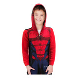 Enterito Micro Polar Pijama Spiderman Niños Monito Capucha