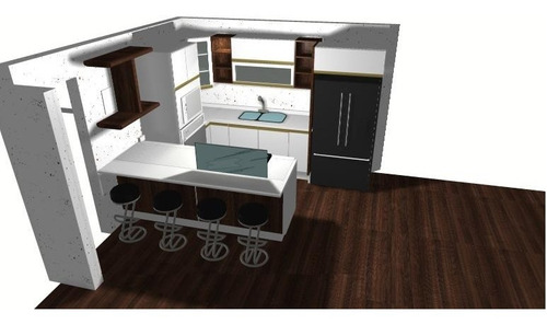 Elaboramos Diseño Y Plano De Cocinas Integrales Con Kitchen 