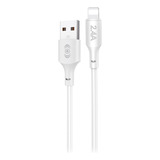 Cable De Carga Rápida Y Datos Compatible Con iPhone Usb Color Blanco