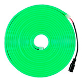 Tira Neon 5mt Seccionable Con Adaptador 110v Elige Color Mg Luz Verde