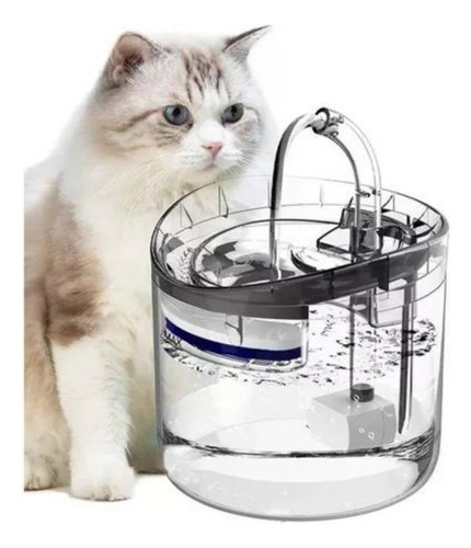 Fuente Agua Gatos Electrica Mascotas Transparente 