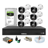 Kit 6 Cam Full Color Intelbras Dvr 8 3008c Intelbras, Hd 1tb