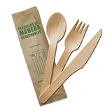  Servicios De Madera 100% Compostables. 150 Uds X Caja