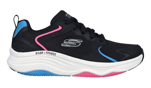 Tenis Mujer Skechers Dlux Fitness - Negro