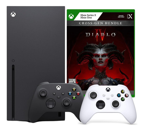 Xbox Series X 2 Controle Lacrado 1 Ano De Garantia Diablo Iv