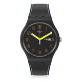 Swatch Gent Biosourced Reloj De Cuarzo Con Brillo Oscuro, N.