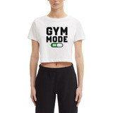 Playera Gym Mujer Tipo Crop Top Diseño2 / Blusa Moda Dama