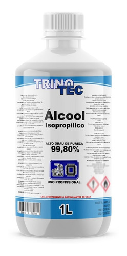 Álcool Isopropílico 99,8% 1 Lt Limpeza De Placa E Eletrônico