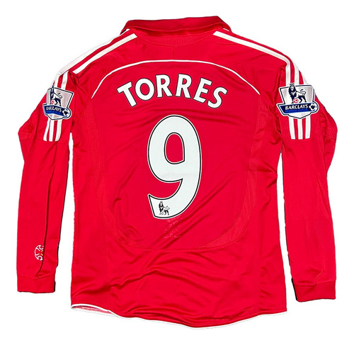 Jersey Liverpool Torres 9 07/08 Retro Manga Larga