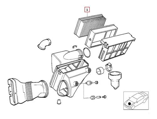 Filtro Aire Motor Bmw E36 E46 E39 325i 328i M3 523i X3 Z3 Z4 Foto 3