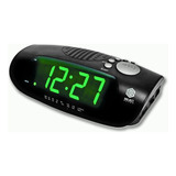 Radio Reloj Despertador Am/fm, Entrada Auxiliar Select Sound Color Negro