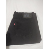 Pantalón Levis 501 Negro 38 X 30 De Botones Mezclilla 