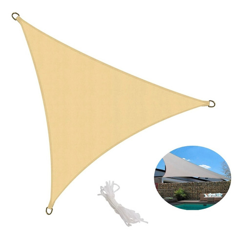 Toldo Vela Sombra 5x5 - Malla Sombra Triangular - Envío Gra