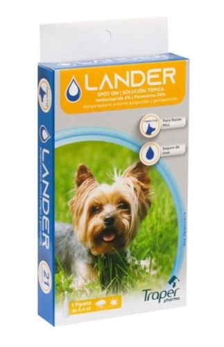 Antiparasitario Externo Pipeta Para Perros Hasta 4kgs Traper