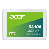 Ssd Acer Sa100 De 480 Gb, 2.5  Sata Iii (6gb/s).