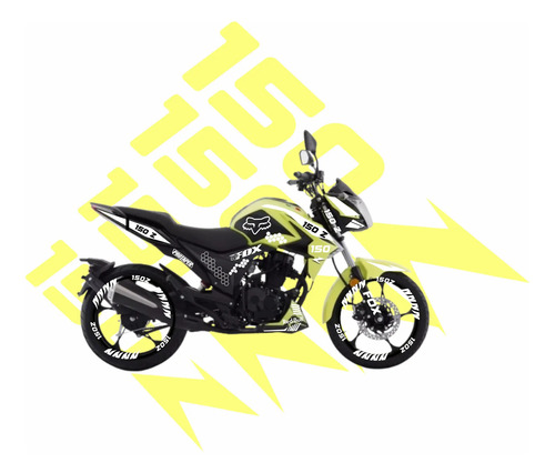 Kit Stickers Calcomanias Vinil Reflejante Italika 150 Z 150z