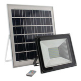 Foco Proyector Led 60w Exterior Con Panel Solar