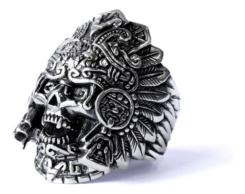 Anillo Mictlantecuhtli Plata Ley .925