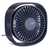 Ventilador De Escritorio Mini Ideal Para Viajes 3 Vel Azul