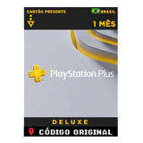 Cartao Psn Plus Deluxe 1 Mes Assinatura Brasil Gift Card