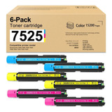 6 Toner Compatível P/ Xerox 7525/7535/7830/7845 (2c+2m+2y)